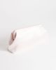 Topshop Topshop Anna medium angular clutch purse in pale pink satin - 2