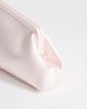 Topshop Topshop Anna medium angular clutch purse in pale pink satin - 3
