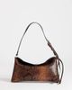 Topshop Topshop Annabel small shoulder bag in snake-Brown - 1