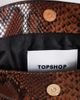 Topshop Topshop Annabel small shoulder bag in snake-Brown - 3
