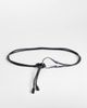 Topshop Topshop Annie hardware tie belt in black and silver - 1