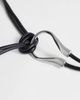 Topshop Topshop Annie hardware tie belt in black and silver - 2