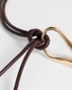 Topshop Topshop Annie hardware tie belt in chocolate and gold-Brown - 2