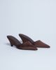 Topshop Topshop Annie wedge closed toe shoes in chocolate-Brown - 2