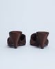 Topshop Topshop Annie wedge closed toe shoes in chocolate-Brown - 4