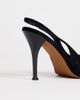 Topshop Topshop Anya real suede sling back high heeled pumps in black - 3