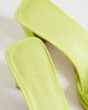 Topshop Topshop Ari mule mid heeled sandals in lime-Green - 3