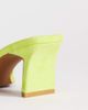 Topshop Topshop Ari mule mid heeled sandals in lime-Green - 4