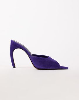 Topshop Topshop Artemis banana heel mule in purple