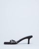 Topshop Topshop Astrid rhinestone heeled mules in chocolate real leather pony-Brown - 2