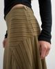 Topshop Topshop Asymmeric striped skirt in deep olive-Green - 4