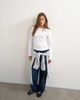 Topshop Topshop asymmetric long sleeve T-shirt in white - 2