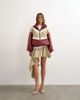 Topshop Topshop asymmetric mini skirt in stone-No color - 4