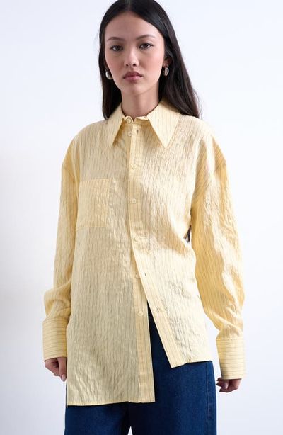 Topshop Topshop Asymmetric Placket Button-Up Shirt