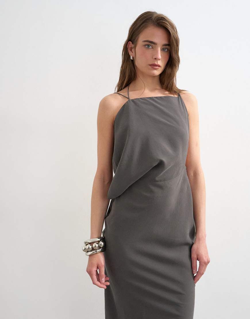 topshop grey bodycon dress Mini dress