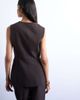 Topshop Topshop asymmetric vest in chocolate - part of a set-Brown - 4