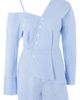 Topshop Topshop Asymmetrical Stripe Poplin Romper - 3