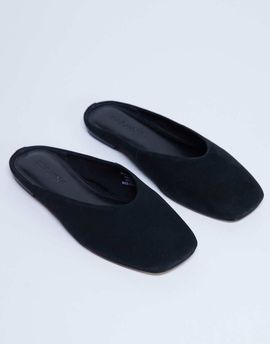 Topshop Topshop Atlas mule flat shoes in black