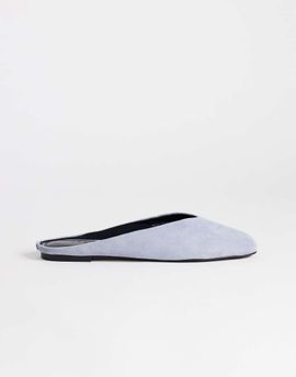 Topshop Topshop Atlas mule flat shoes in blue