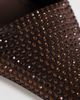 Topshop Topshop Avery embellished mule mid pumps in chocolate-Brown - 4