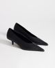 Topshop Topshop Avril kitten heel mid pumps in black - 2