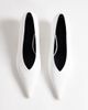 Topshop Topshop Avril kitten heel mid pumps in white - 3