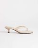 Topshop Topshop Axel flip flop mid heel sandals in camel-Neutral - 1