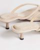 Topshop Topshop Axel flip flop mid heel sandals in camel-Neutral - 4