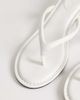 Topshop Topshop Axel mid-height heeled flip flops in white - 3