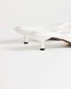 Topshop Topshop Axel mid-height heeled flip flops in white - 4