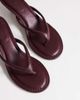 Topshop Topshop Axel toe thong mid heel sandals in aubergine-Red - 4