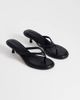 Topshop Topshop Axel toe thong mid heel sandals in black - 2