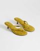 Topshop Topshop Axel toe thong mid heel sandals in olive-Green - 2