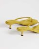 Topshop Topshop Axel toe thong mid heel sandals in olive-Green - 4