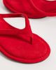 Topshop Topshop Axel toe thong mid heel sandals in red - 3