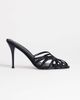 Topshop Topshop Azelia heeled sandals with gems in black satin - 1