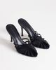 Topshop Topshop Azelia heeled sandals with gems in black satin - 2