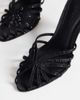 Topshop Topshop Azelia heeled sandals with gems in black satin - 3