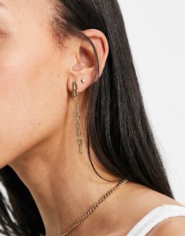 Topshop Topshop baby drop earrings in gold