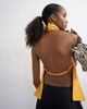 Topshop Topshop backless high neck halter top in yellow - 2