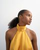 Topshop Topshop backless high neck halter top in yellow - 4