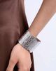 Topshop Topshop Bala stainless steel cuff hammered bracelet in silver - 3