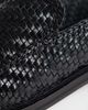 Topshop Topshop Bali real leather weave flat shoe loafers in black - 4