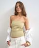 Topshop Topshop bandeau in khaki-Green - 1