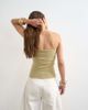 Topshop Topshop bandeau in khaki-Green - 4