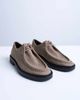 Topshop Topshop Banks real suede leather lace up shoes in taupe-Neutral - 1