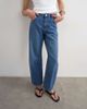 Topshop Topshop Barrel high rise jeans in rich blue - 1