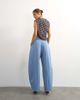 Topshop Topshop barrel leg pants in blue - part of a set - 2
