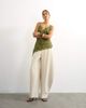 Topshop Topshop barrel leg pants in ecru - part of a set-Neutral - 1