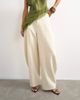 Topshop Topshop barrel leg pants in ecru - part of a set-Neutral - 3